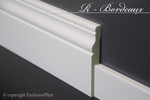 overzetplinten R - Bordeaux mdf vochtwerend R - Bordeaux