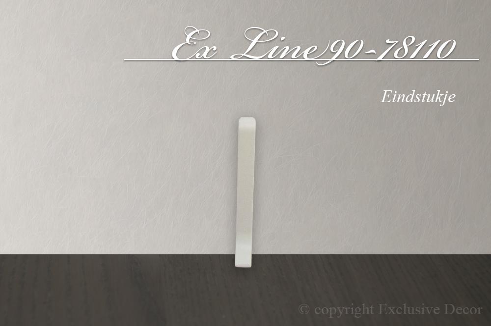 ex line90-78110 mat wit - Set eindstukjes (L+R)
