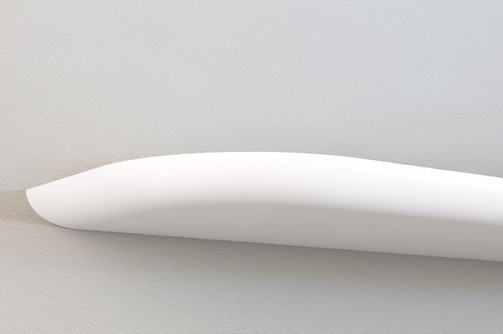 Wandplank dubbel rond
