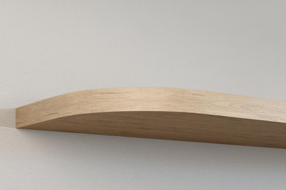 Wandplank rond eiken