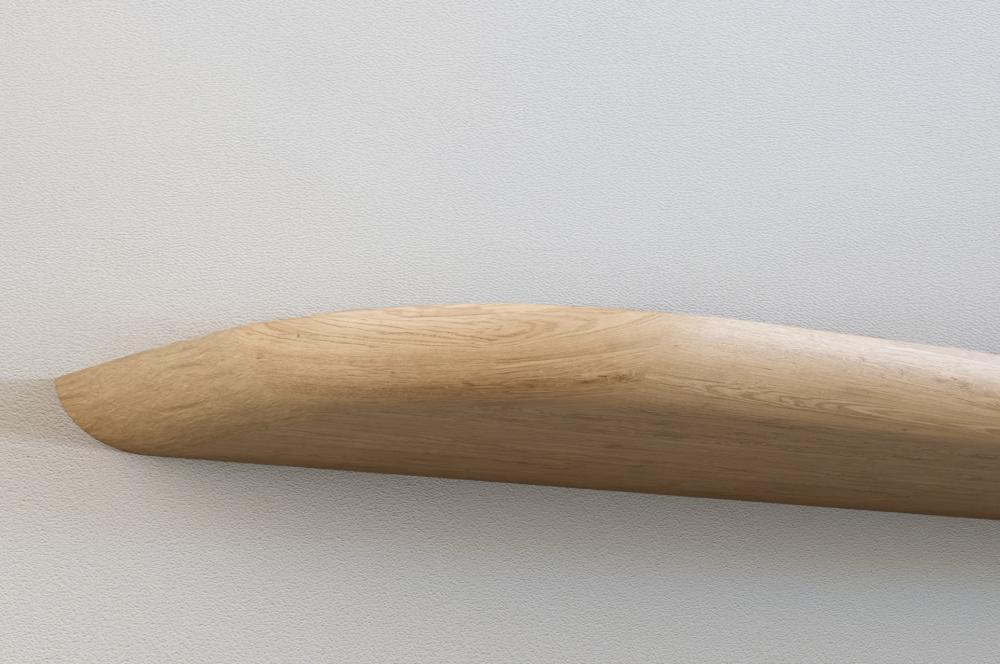 Wandplank dubbel rond eiken