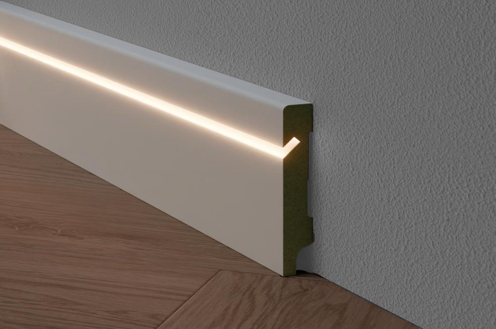 LED plint schuin